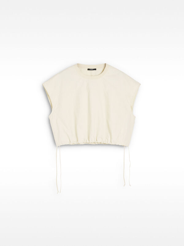Ruched cropped top
