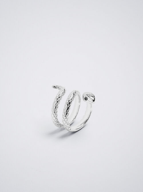 Stainless Steel Ring With Snake