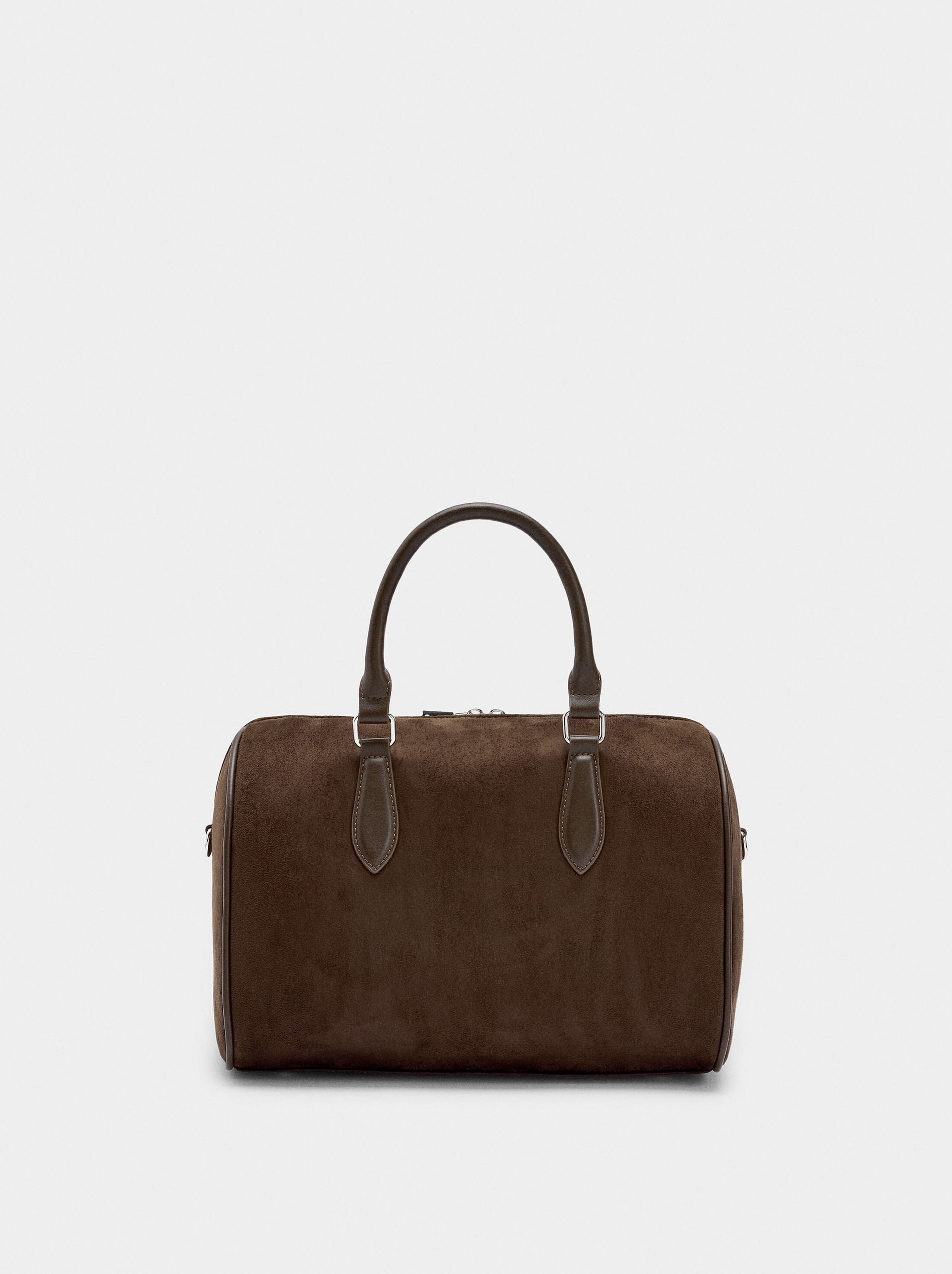 Leather-effect tote bag M image number 0.0