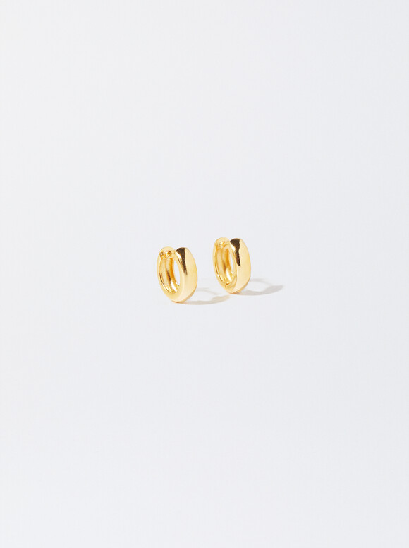 Orecchini A Cerchio In Argento 925, D'oro, hi-res