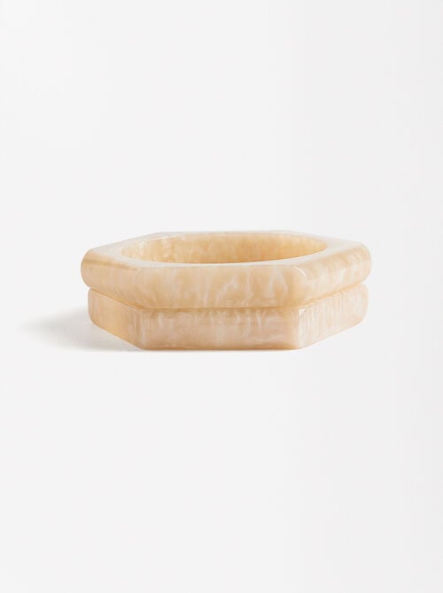 Conjunto de pulseras de resina
