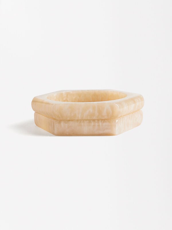 Set bracciale in resina