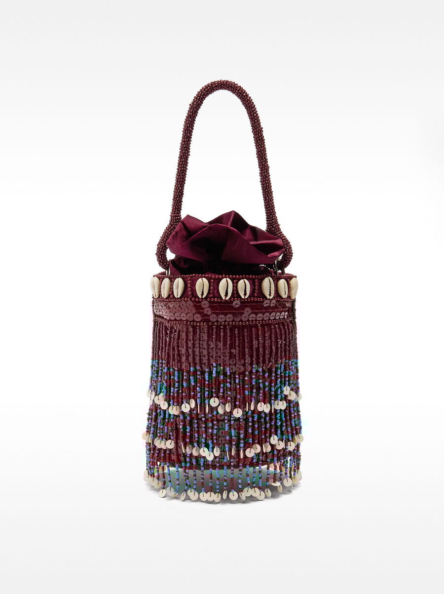 Party bag with beads and shells