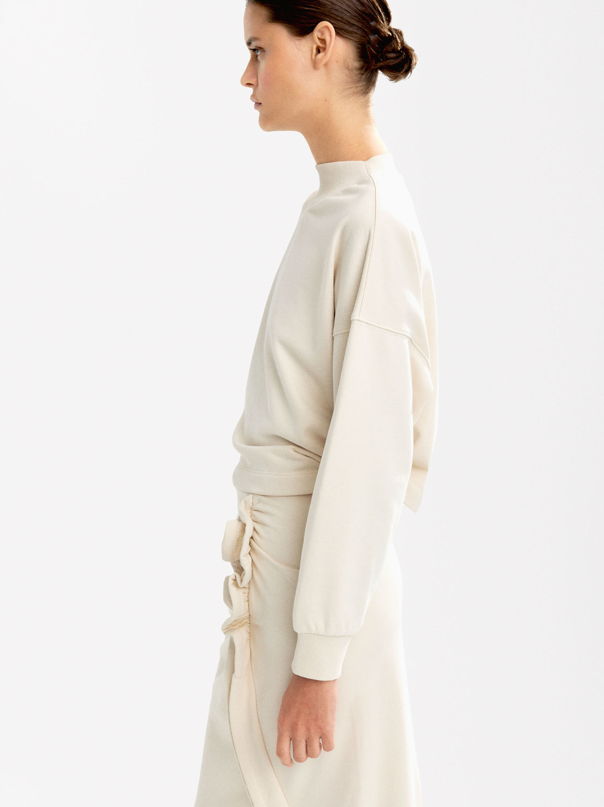 Ribbed detail sweatshirt image number 5.0