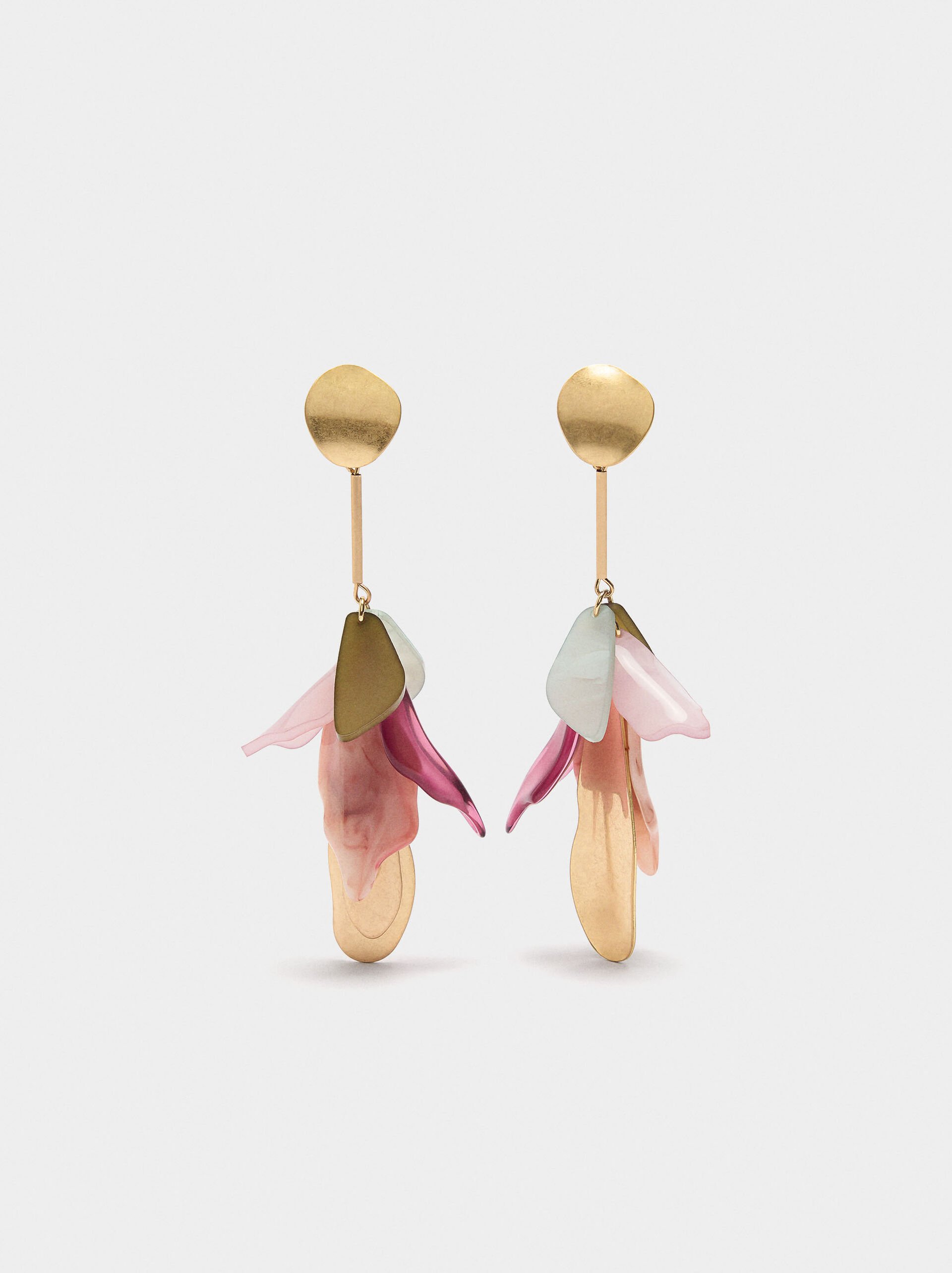 Long earrings petals image number 0.0