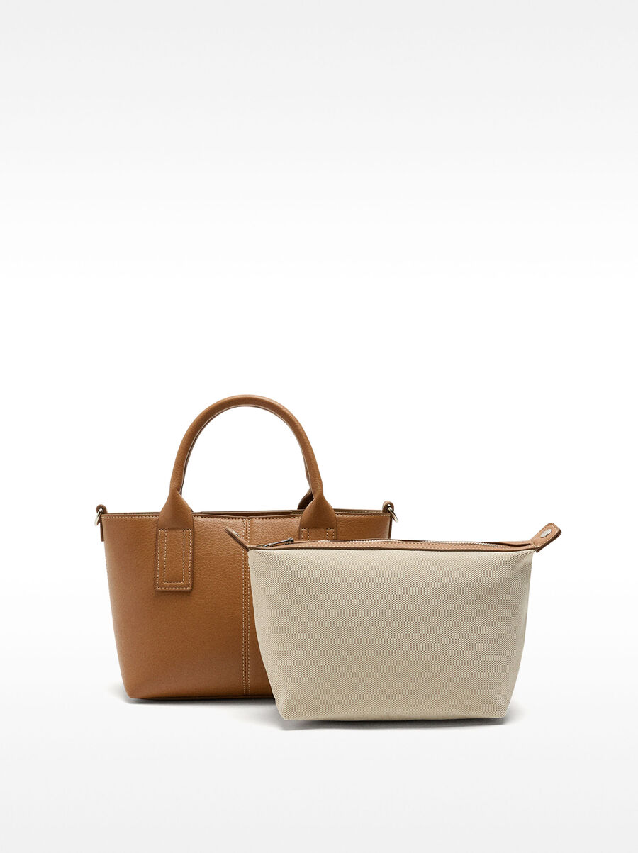 Sac tote avec texture et sac amovible