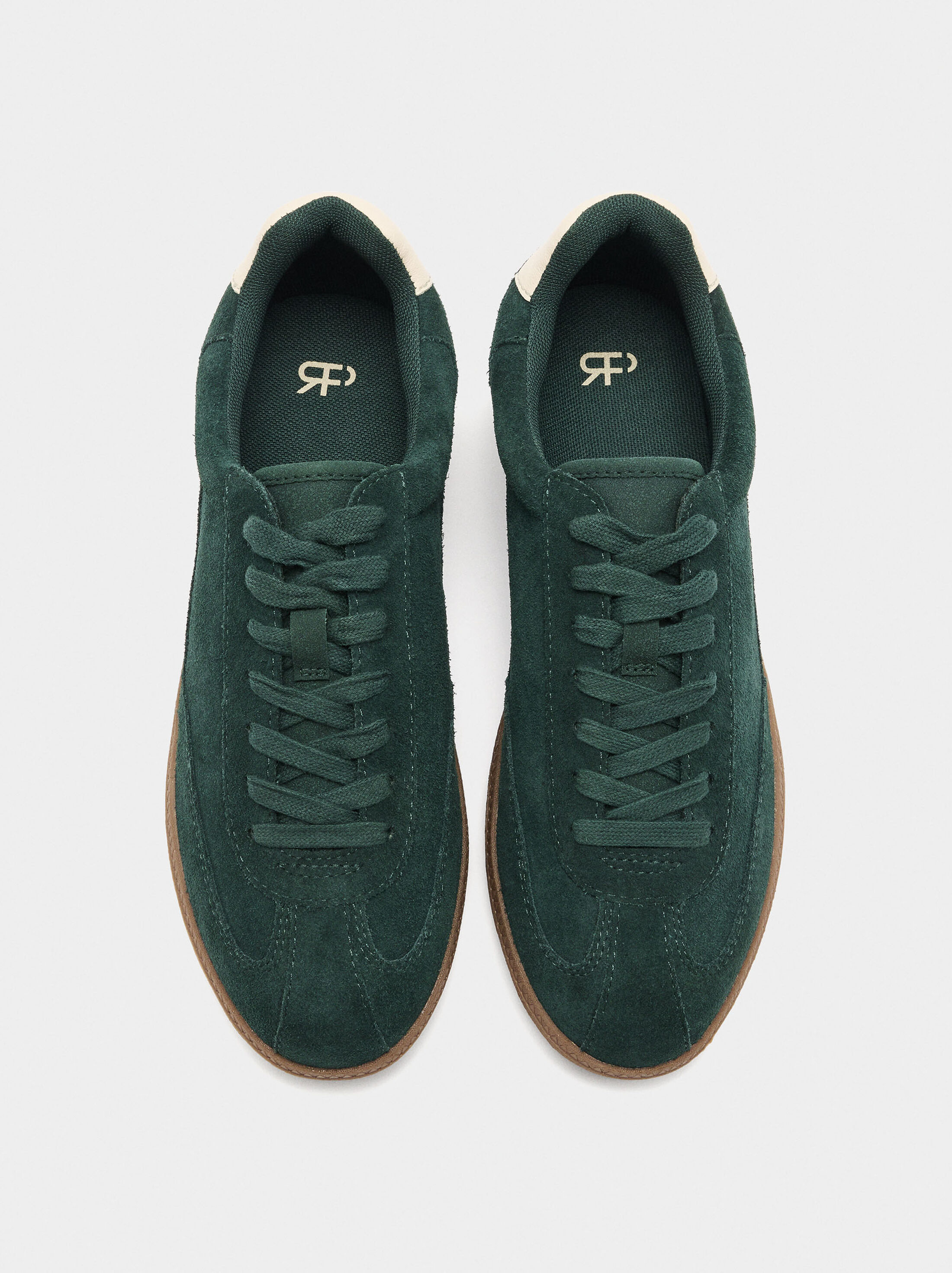 Suede leather sneakers image number 0.0