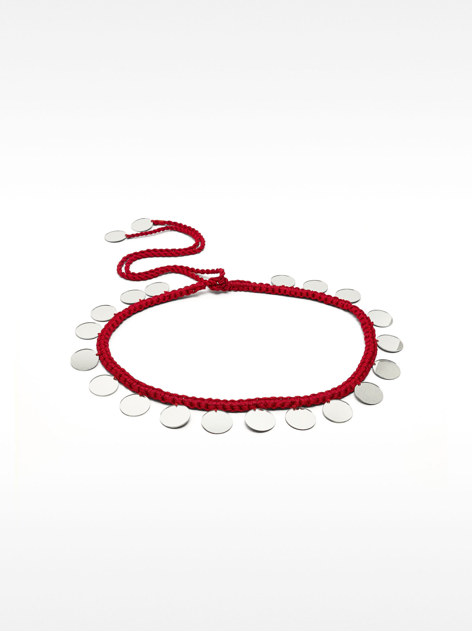 String belt with mirror details image number 0.0