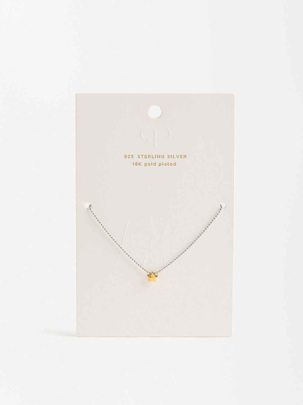 925 STERLING SILVER BASIC Collaret Platejat