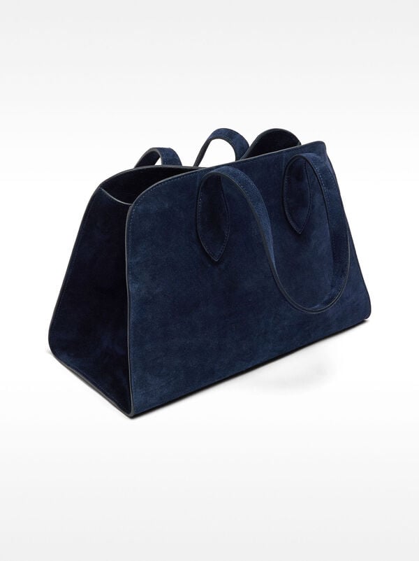 Leather tote bag
