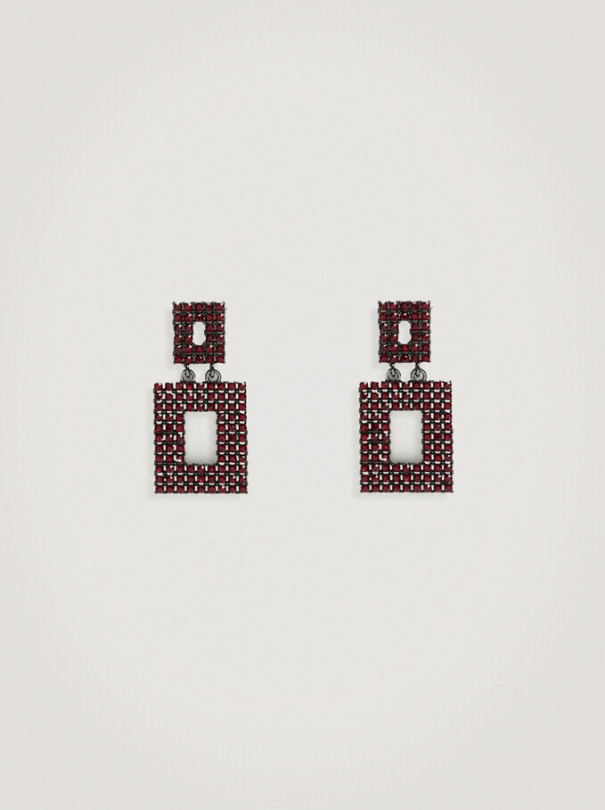 Earrings With Crystals, , hi-res