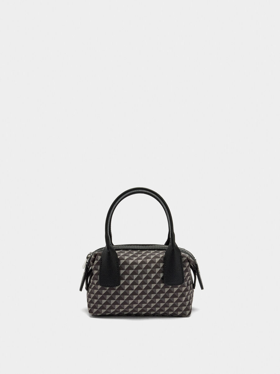 Nylon printed crossbody bag