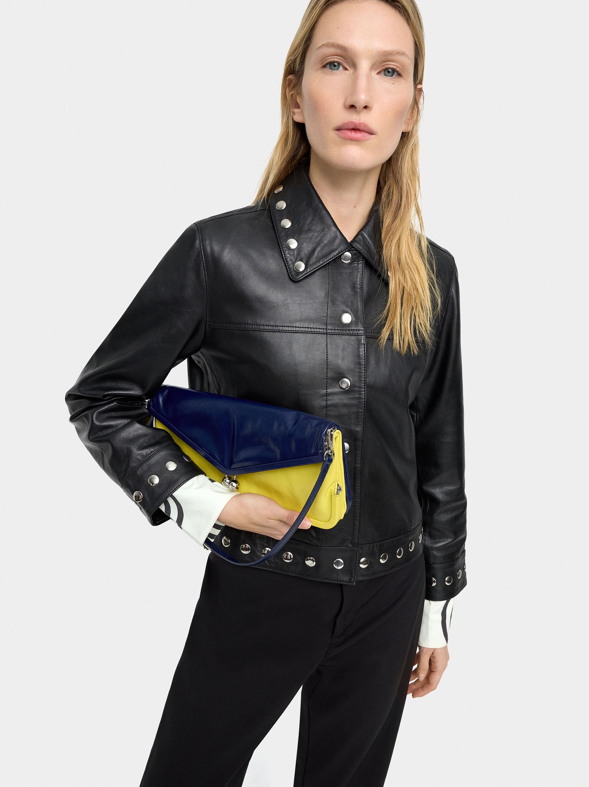 Leather jacket with studs image number 5.0