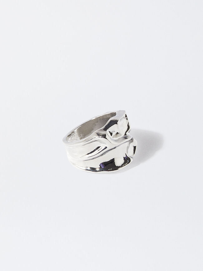 Silver Embossed Ring image number 2.0