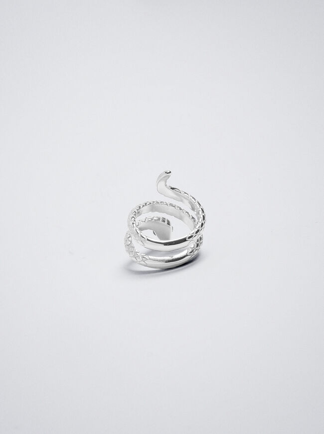 Stainless Steel Ring With Snake image number 2.0