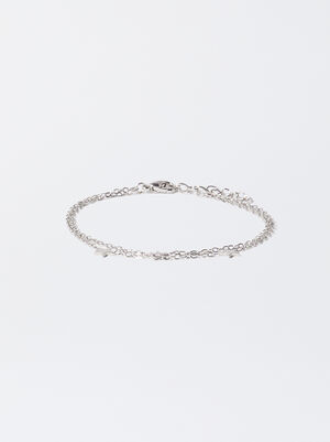 Silver-Plated Bracelet With Stars image number 0.0