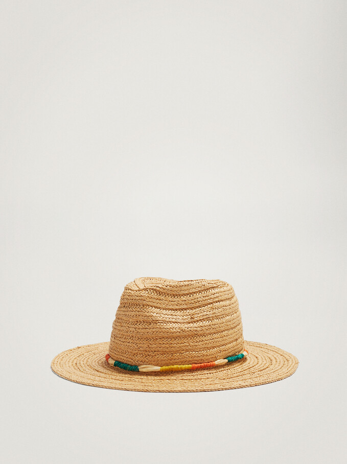 Braided Hat, Ecru, hi-res