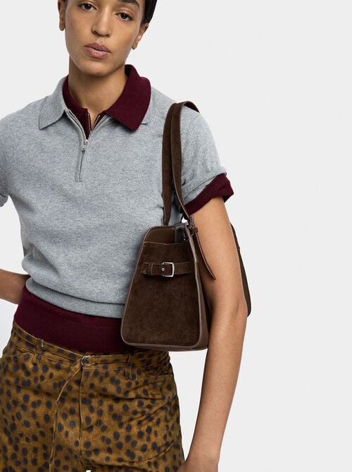 Bolso tote efecto piel