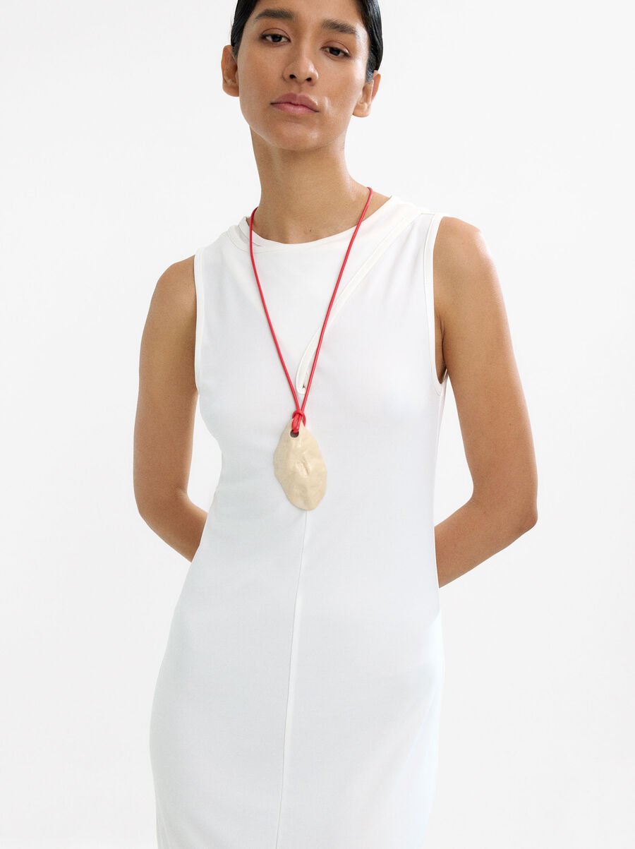 Long dress with wrap