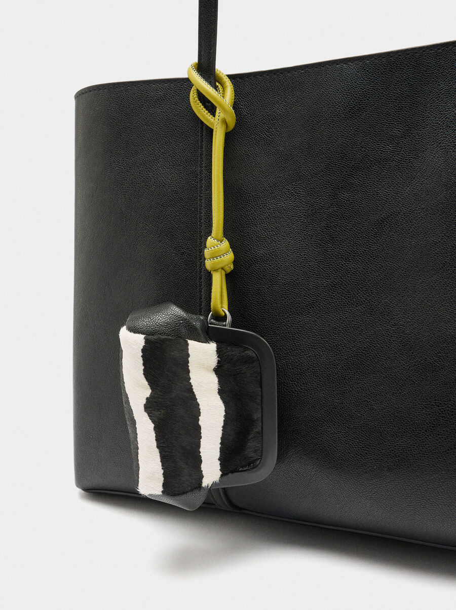 Bolso para portátil 13" con colgante de piel