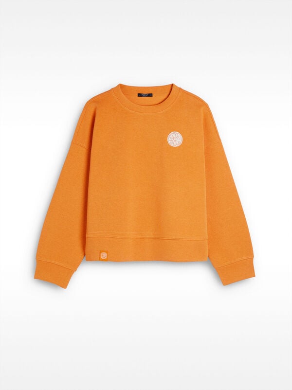 Sweatshirt with cotton