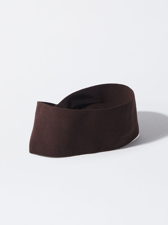 Turban-Style Headband, Brown, hi-res