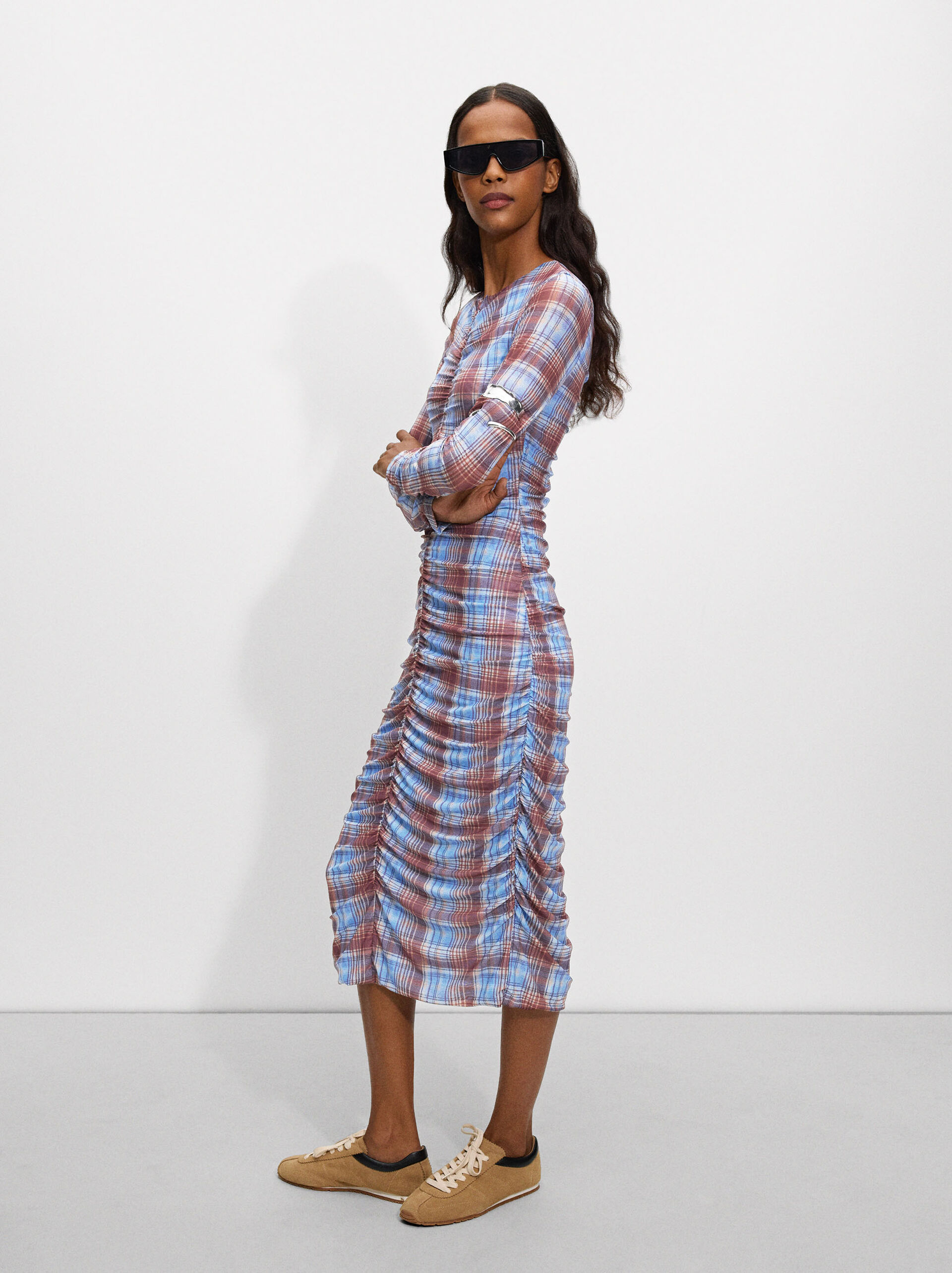 Printed midi dress image number 3.0