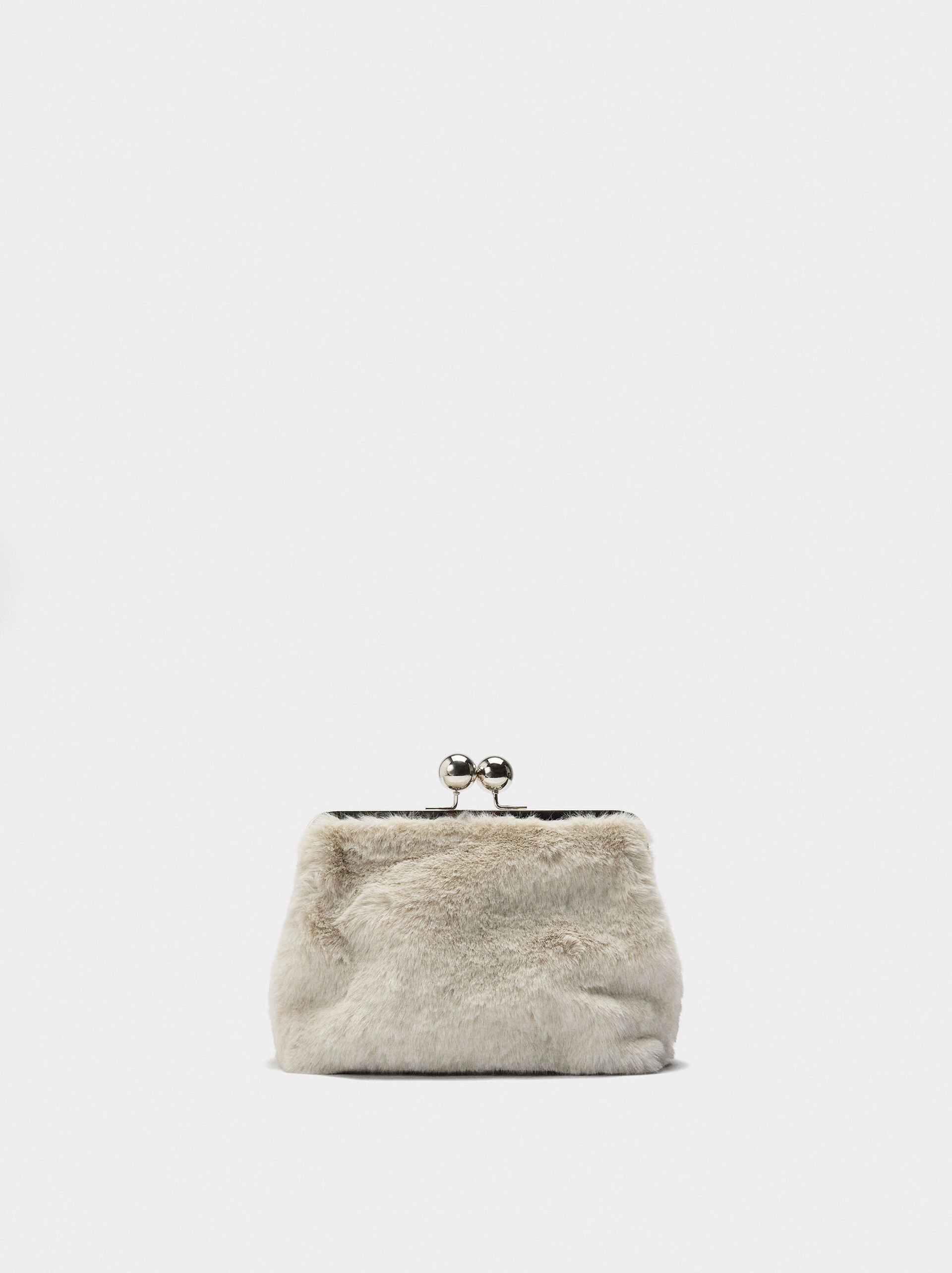 Party bag with fur effect image number 0.0