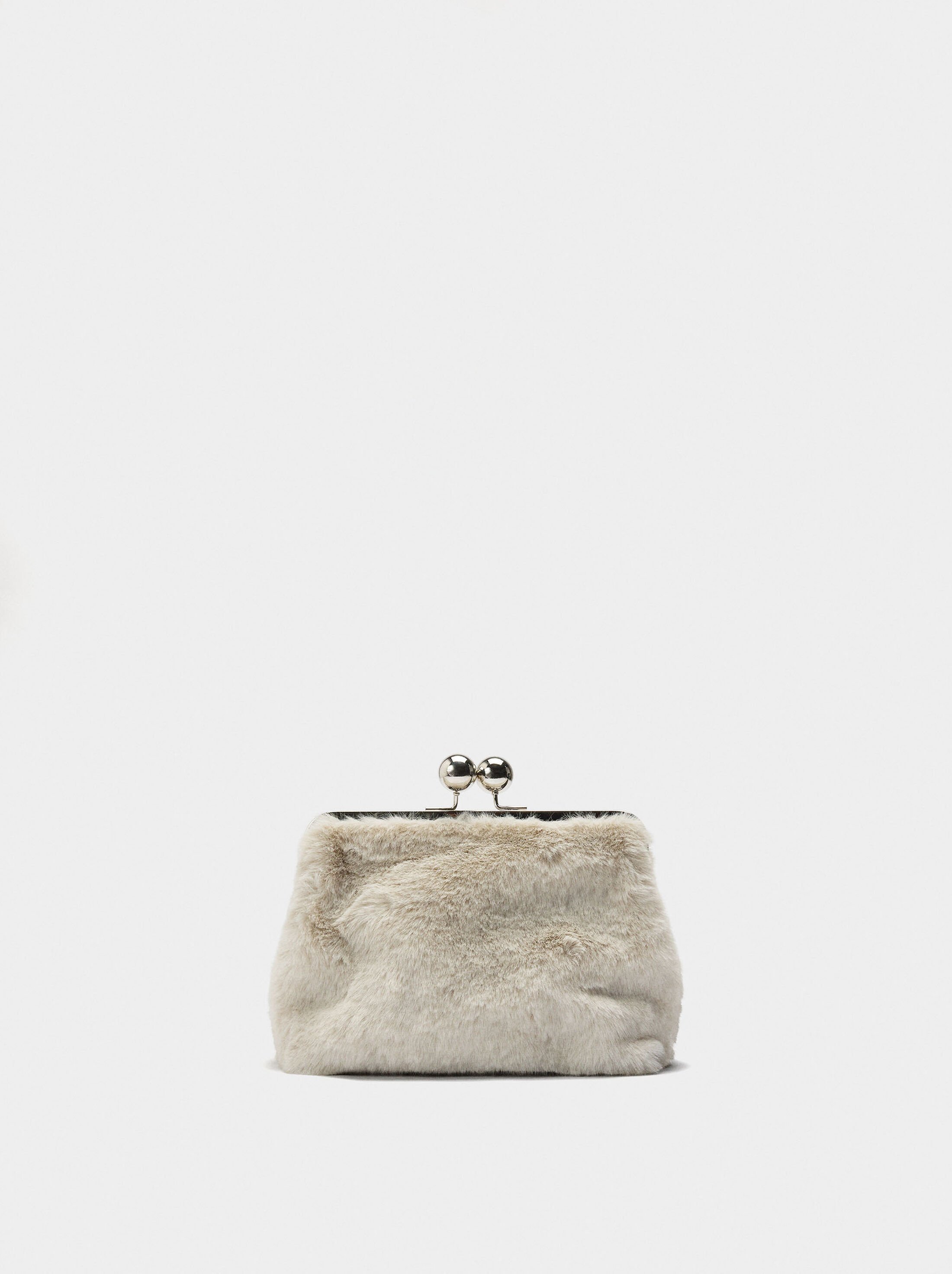 Party bag with fur effect image number 0.0
