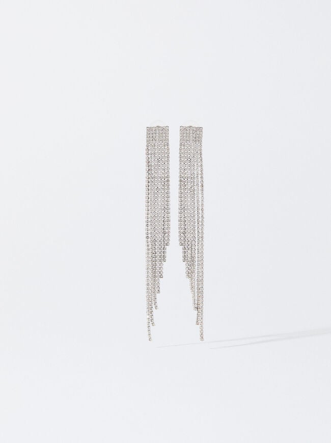 Long Earrings With Crystals image number 0.0