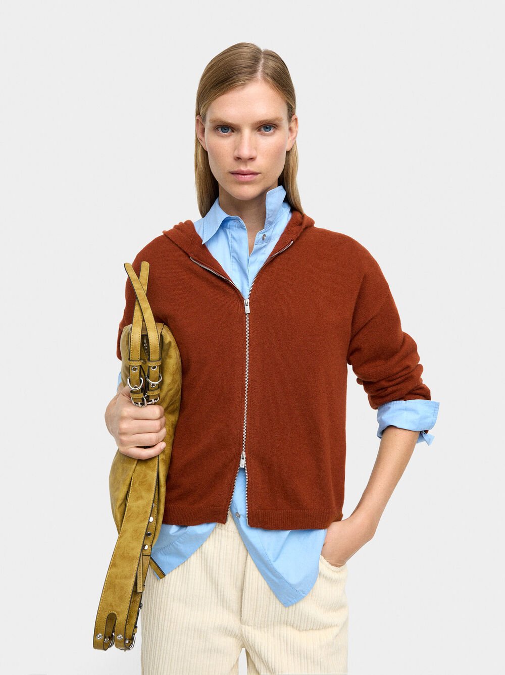 Cardigan with 100% cashmere