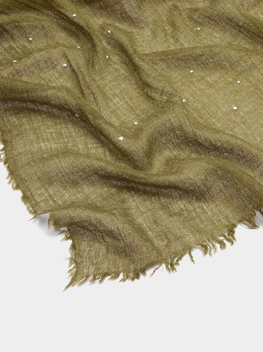 Ceremonial scarf with rhinestones