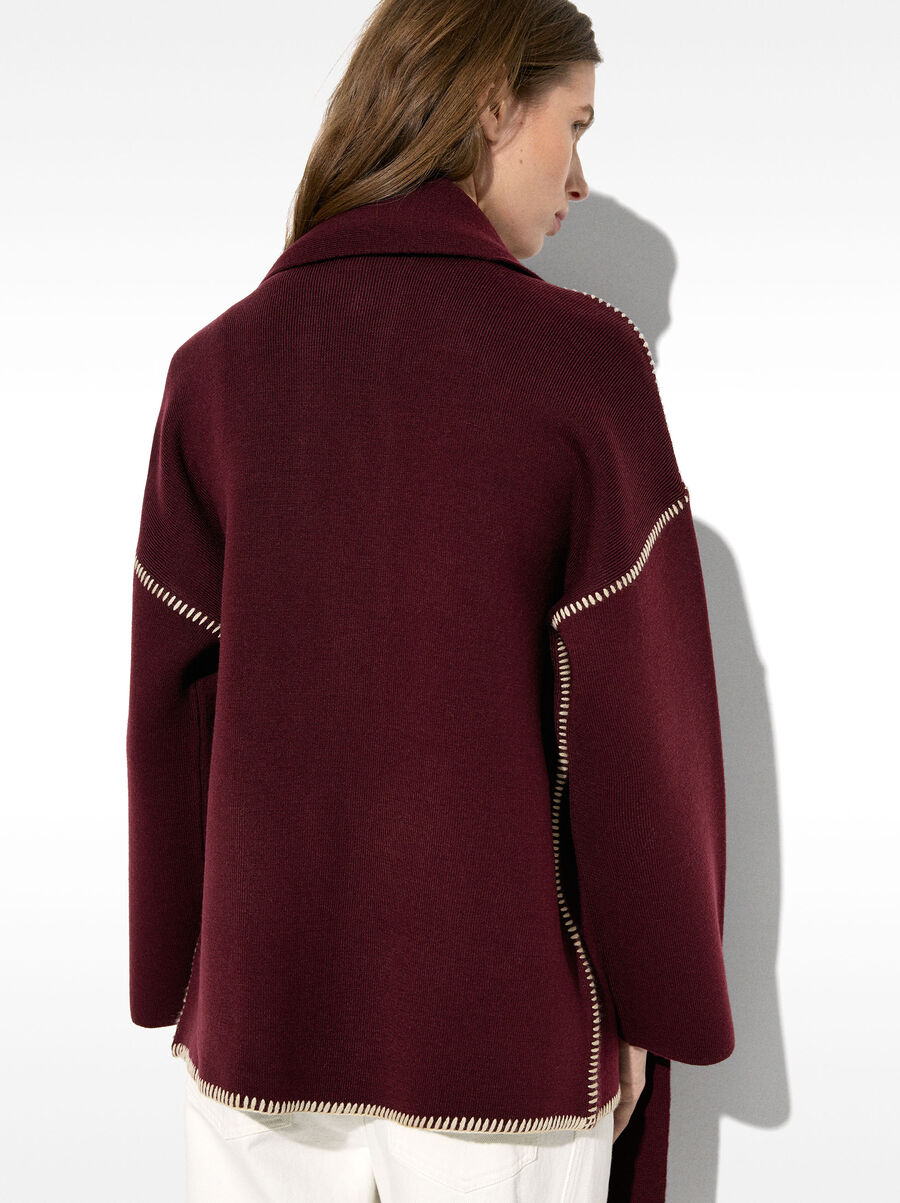 Cardigan mit Schal