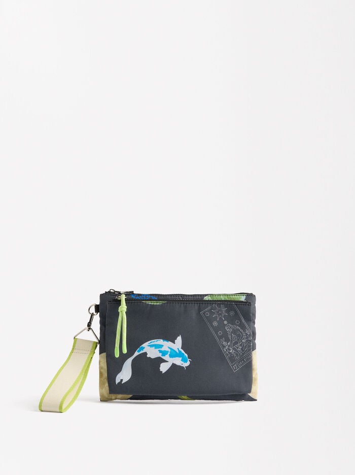 Bolsa multiusos de nylon estampada 