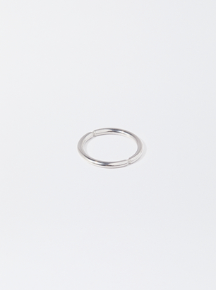 Silver Stainless Steel Ring, Silver, hi-res