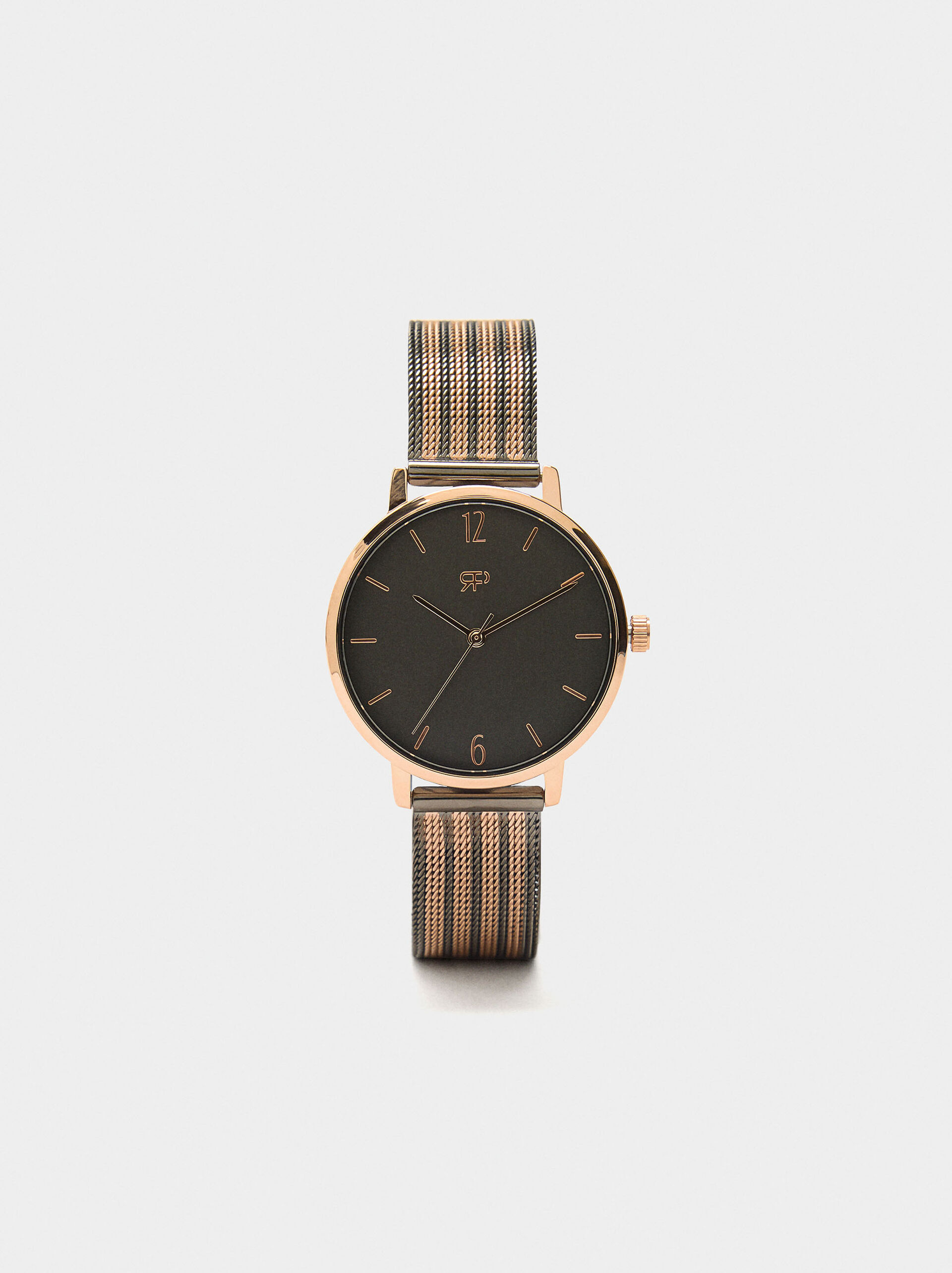 Uhr mit Bicolor-Metallnetz image number 0.0