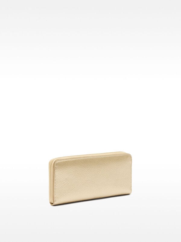 Wallet with zip fastening