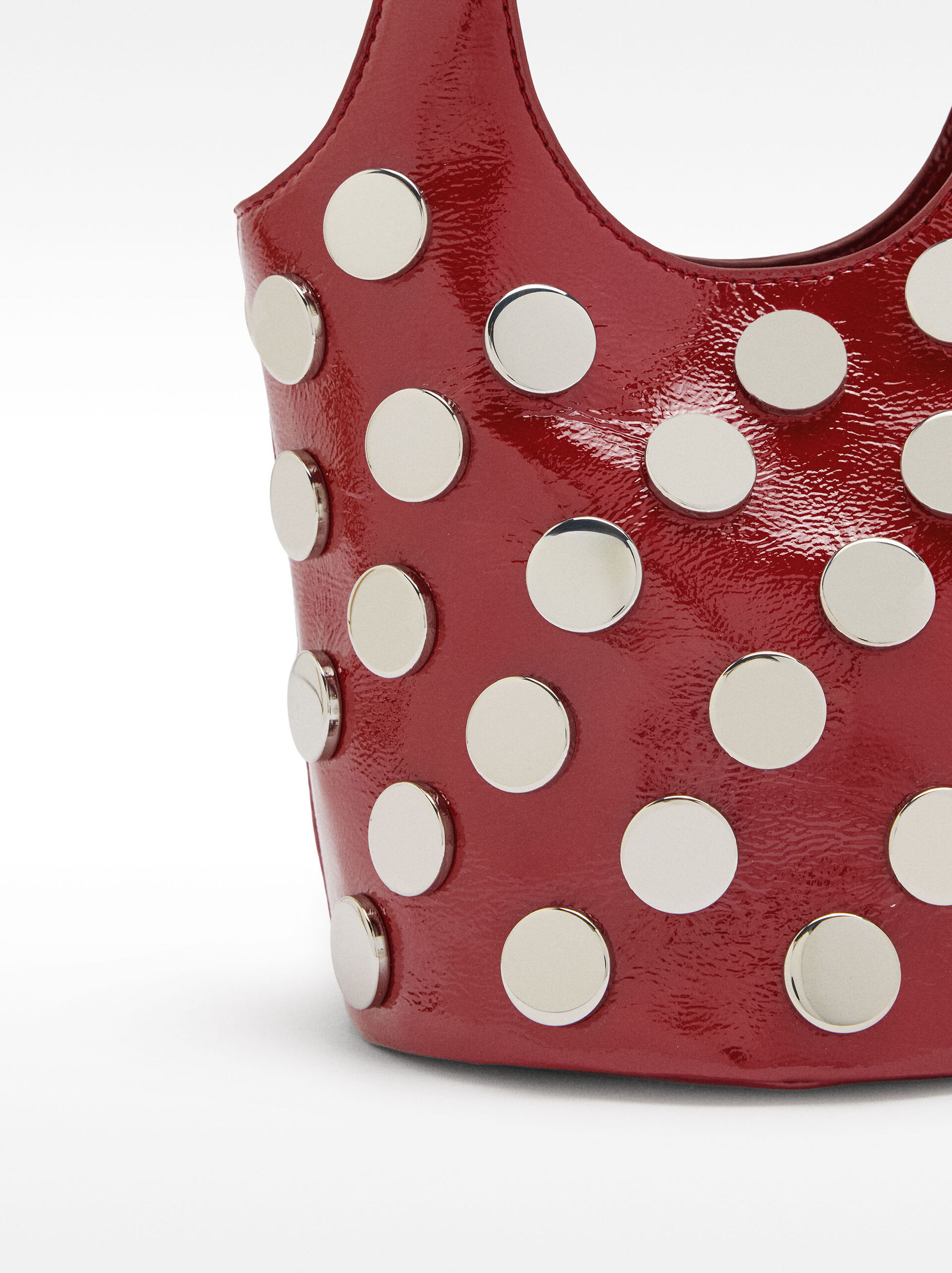 Borsa a spalla con borchie  image number 2.0