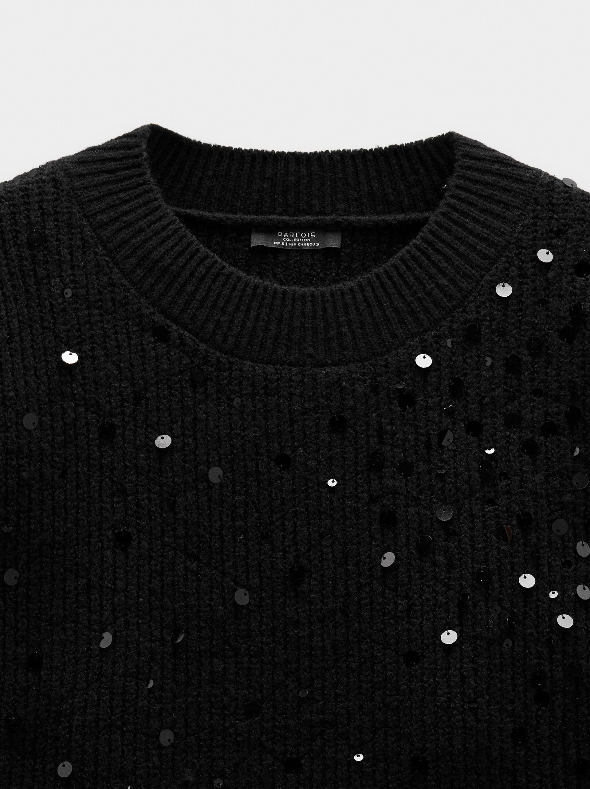 Pull en maille avec sequins image number 6.0