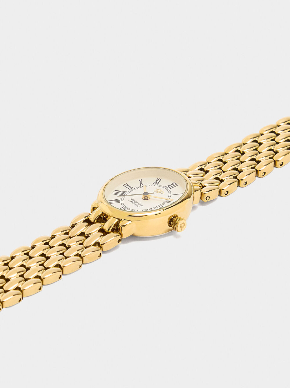 Watch with stainless steel wristband