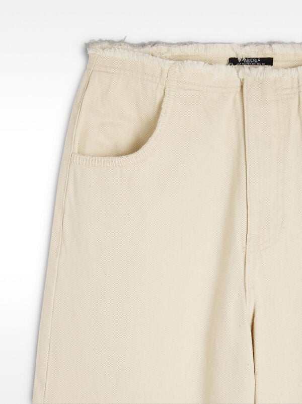 100% cotton denim trousers