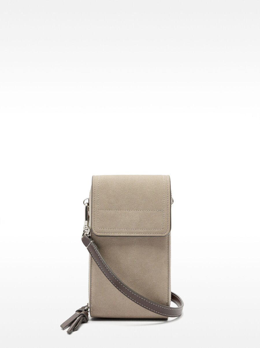 Leather-effect mobile phone bag