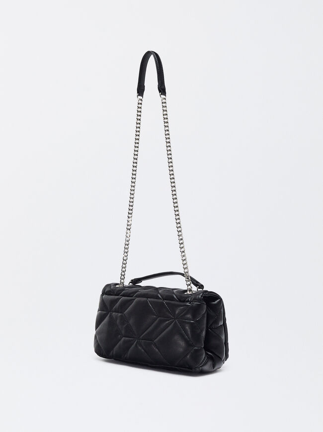 Quilted Shoulder Bag With Chain image number 2.0