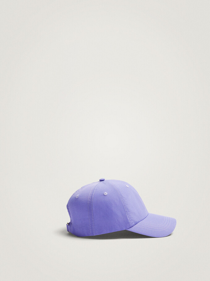 Nylon Adjustable Cap, Purple, hi-res