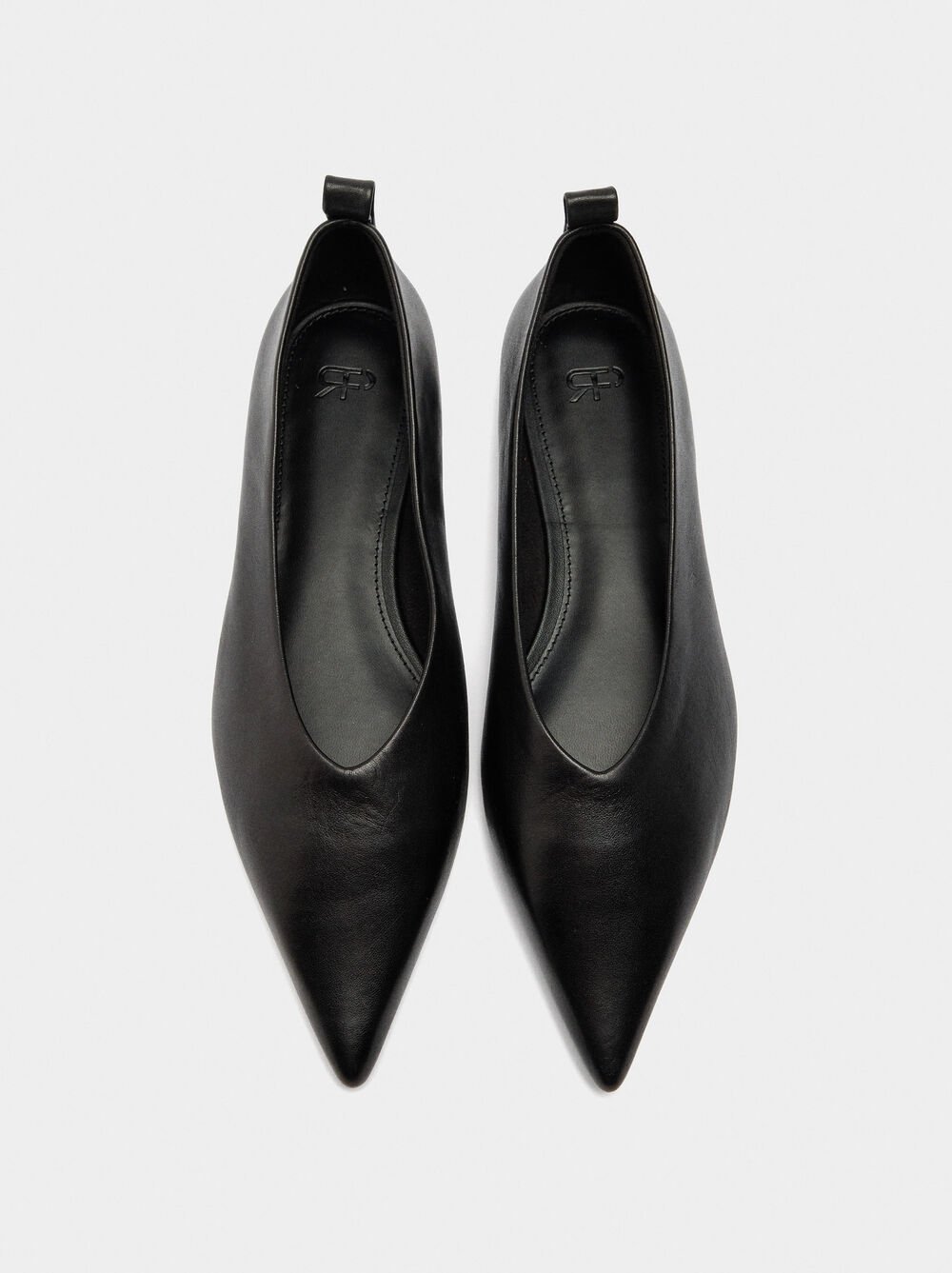 Leather ballet flats