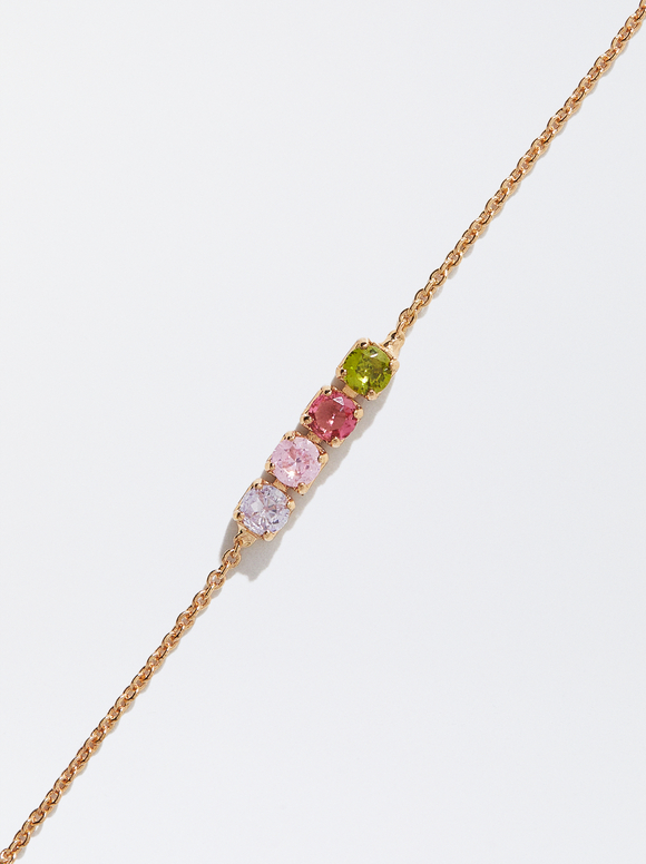 Bracelet With Crystals, Multicolor, hi-res