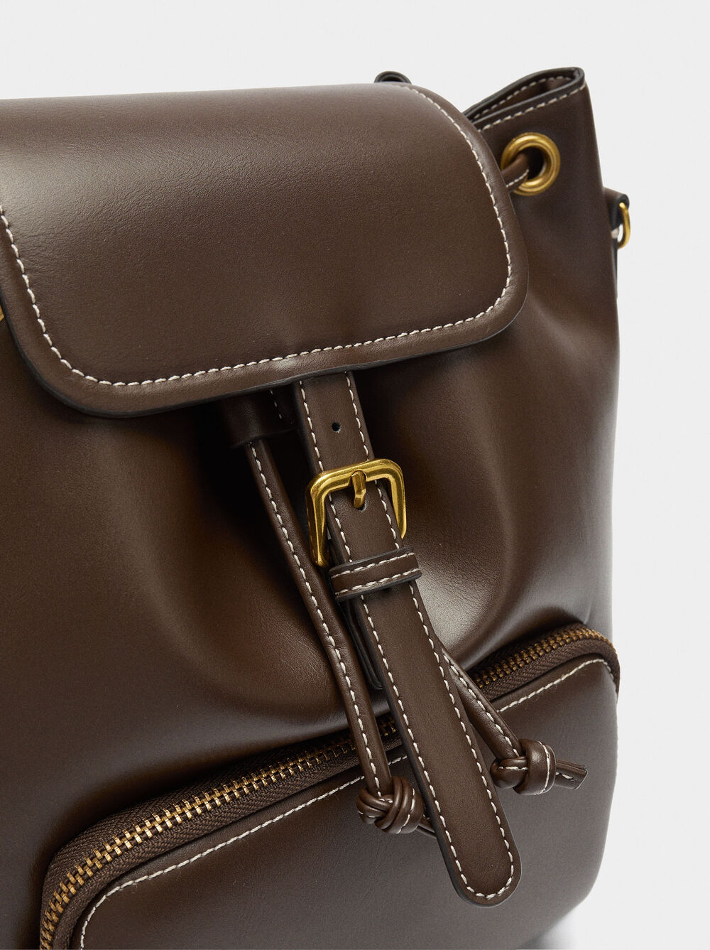 Backpack with crossbody bag strap