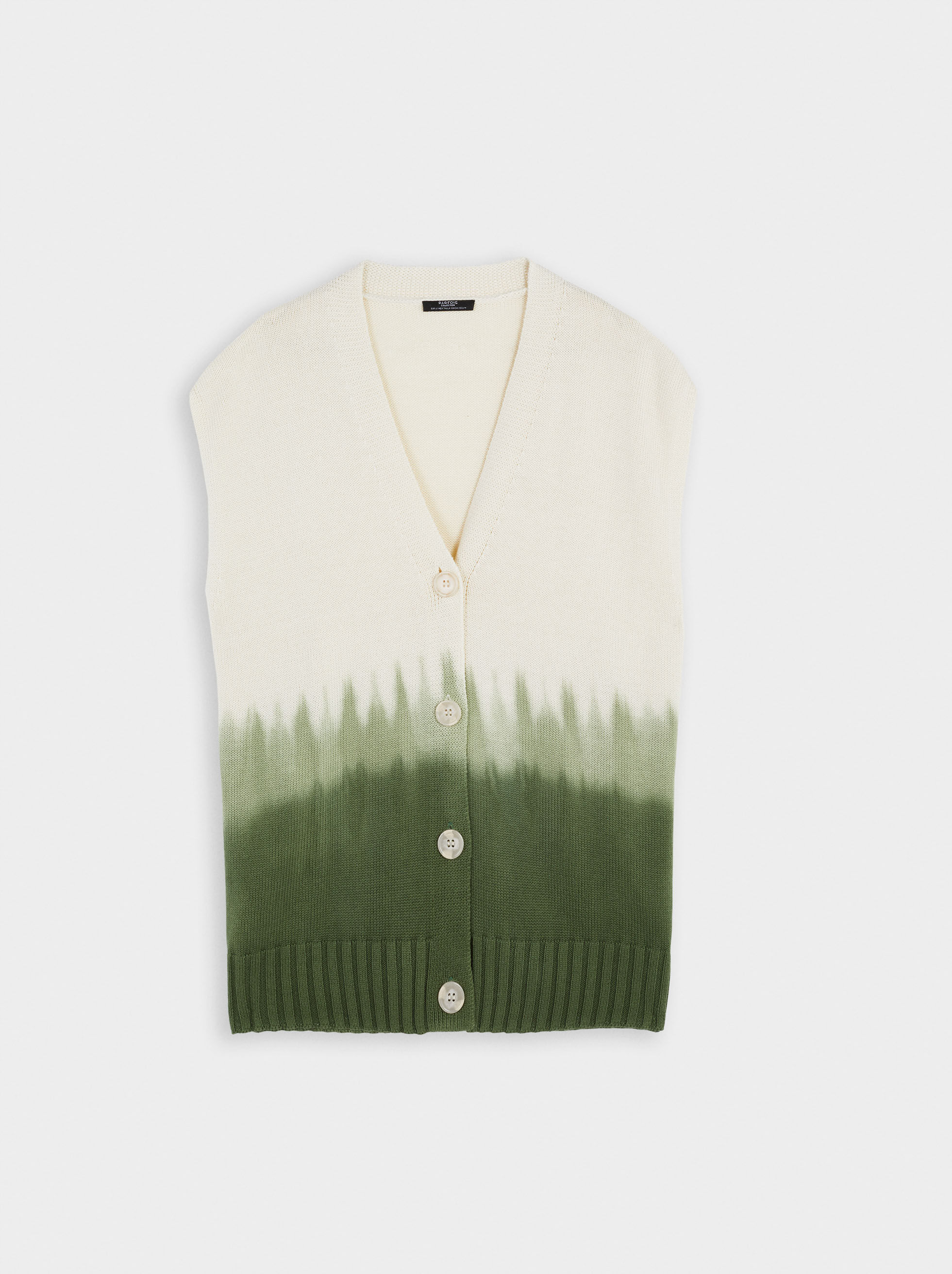 Knitted vest with buttons clearance