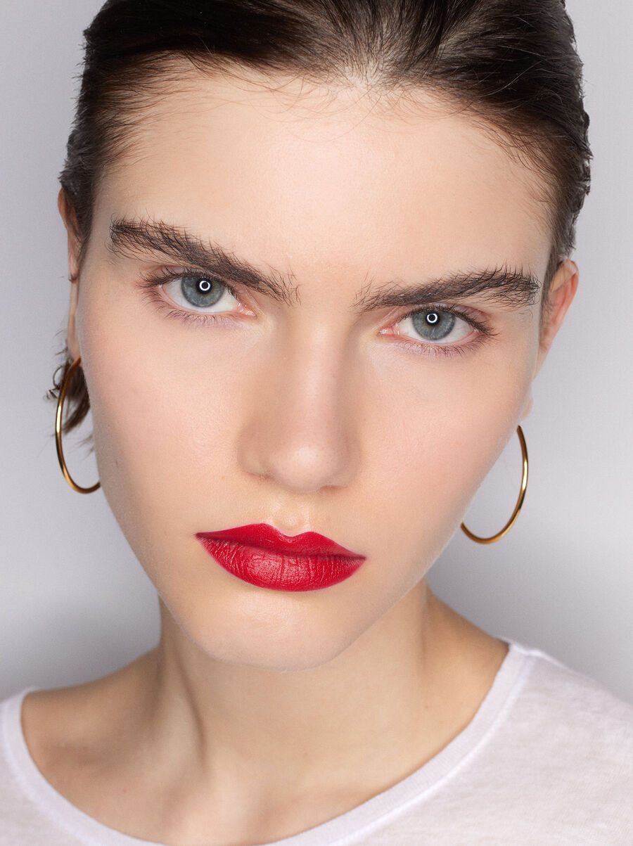 Pendiente de aro cortos de plata 925