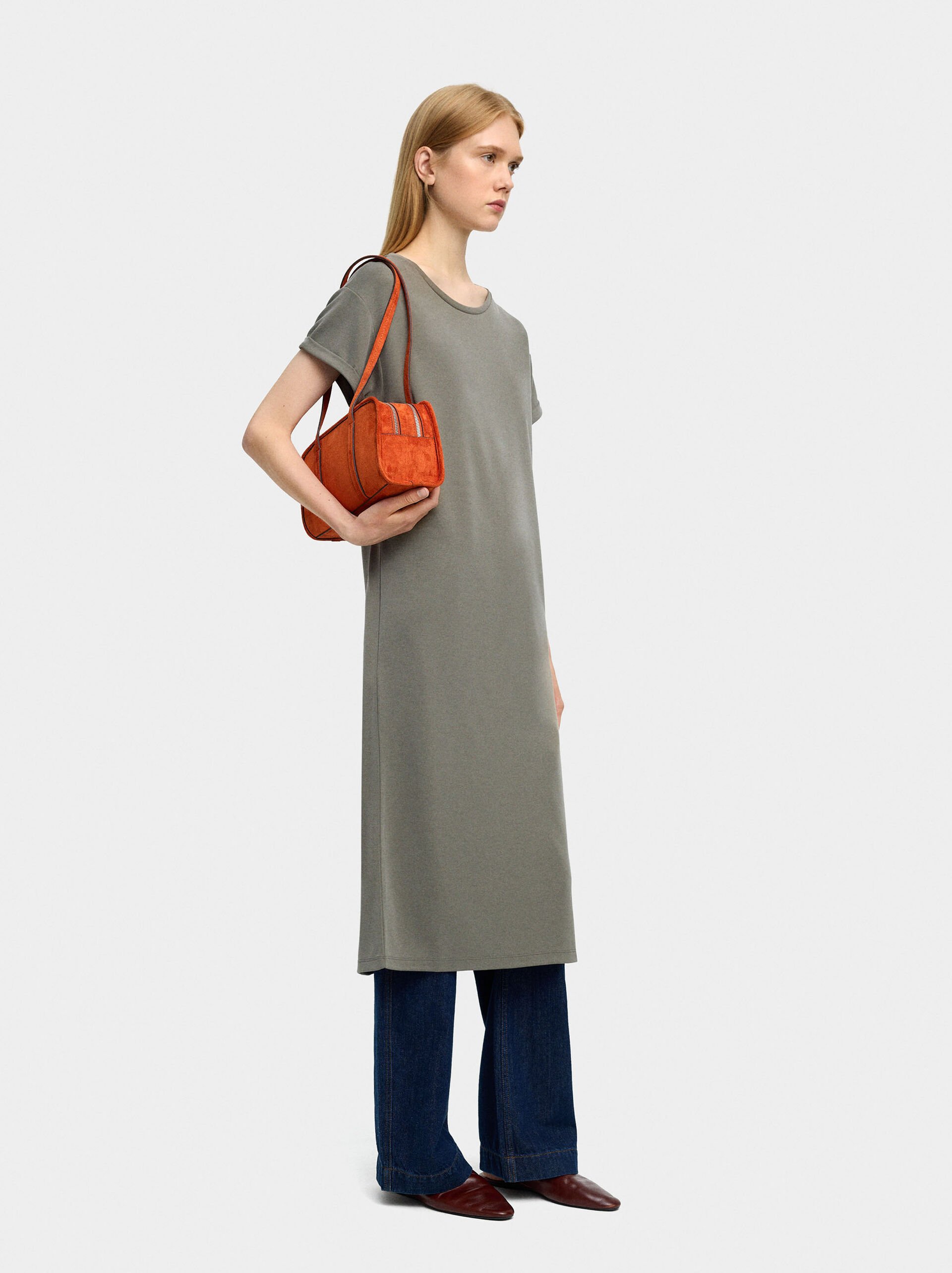Plain midi dress image number 0.0